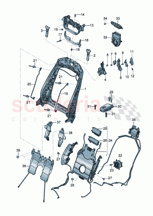 Part Diagram for Bentley 3SD 881 117 A