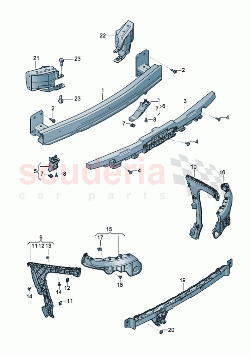 Part Diagram for Bentley 3SD807024D