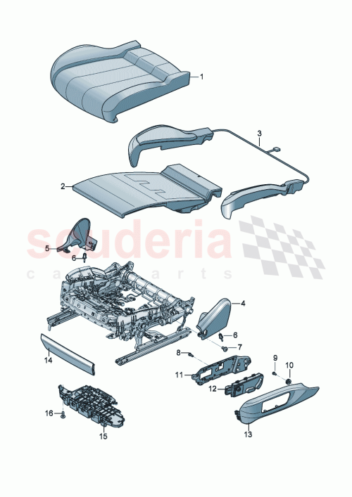 Part Diagram for Bentley 3SD885032