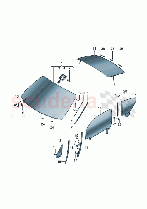 Part Diagram for Bentley 3SD845099BE