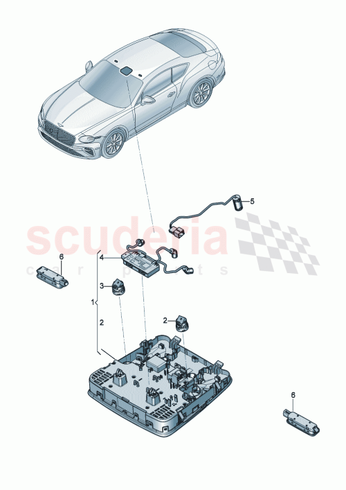 Part Diagram for Bentley 3SD959551FB