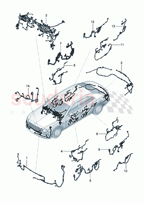 Part Diagram for Bentley 3SE 971 104 CM