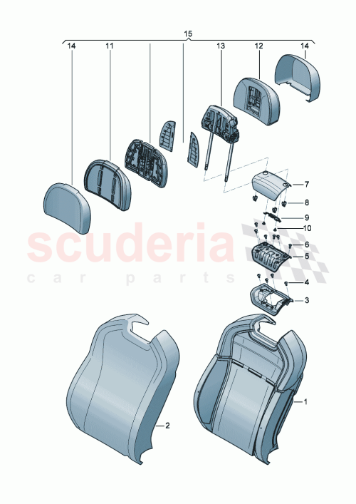 Part Diagram for Bentley 3SE 881 990 AJ