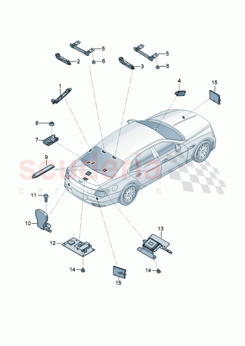 Part Diagram for Bentley 8W0035225C