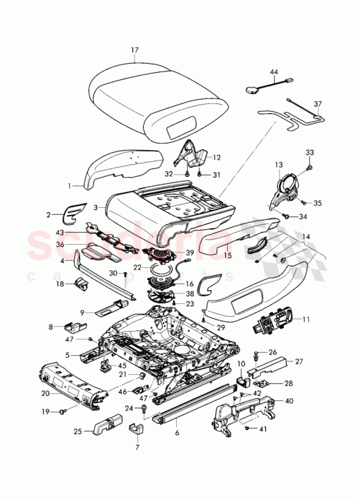 Part Diagram for Bentley 3W3 881 404 T