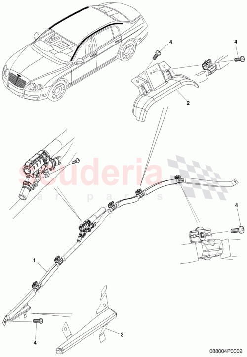 Part Diagram for Bentley 3W5 857 895 E