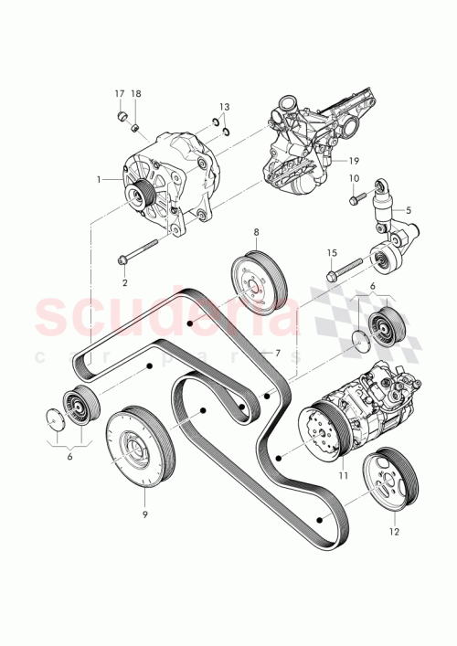 Part Diagram for Bentley 07C903021J