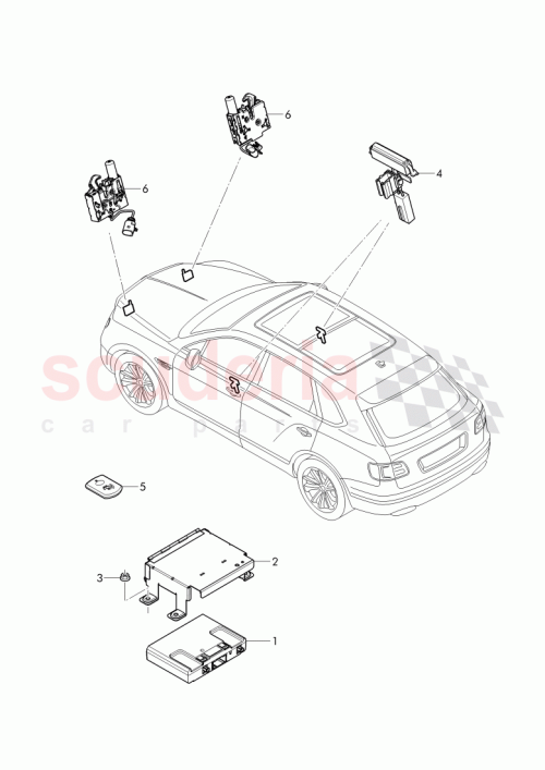 Part Diagram for Bentley 3D0919209