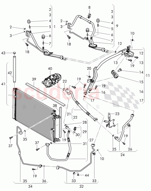 Part Diagram for Bentley 3W0 260 401 A