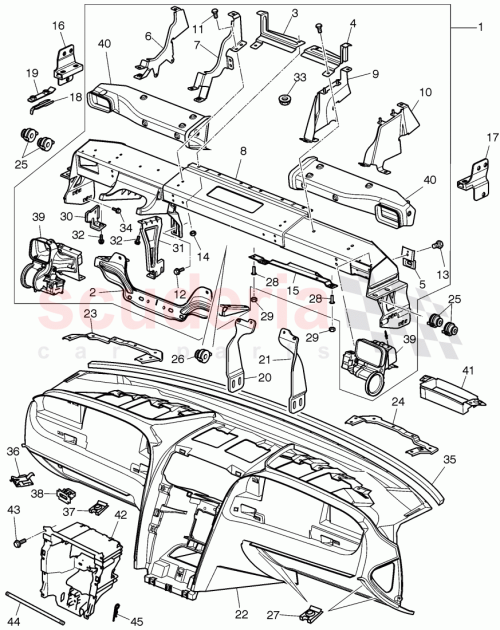 Part Diagram for Bentley 3W3857669T