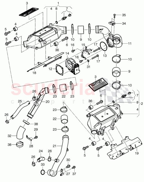 Part Diagram for Bentley 07V145717C