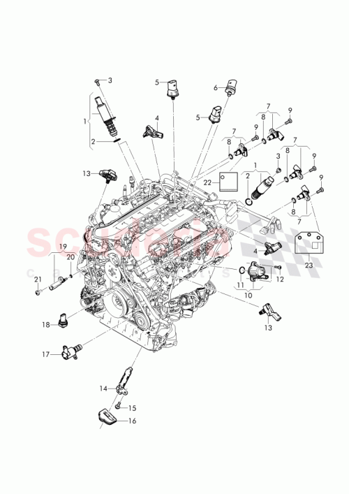 Part Diagram for Bentley 4C907601K