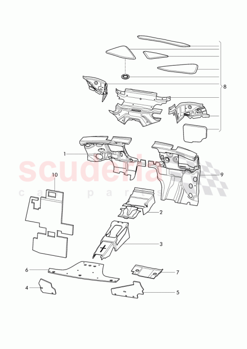 Part Diagram for Bentley 3W8863778