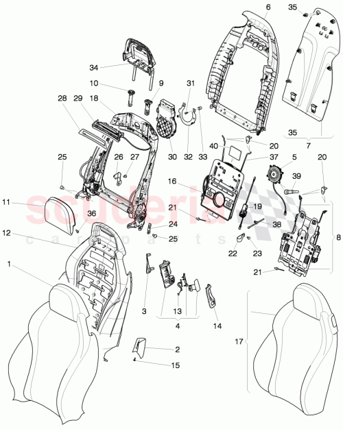 Part Diagram for Bentley 3W0881300