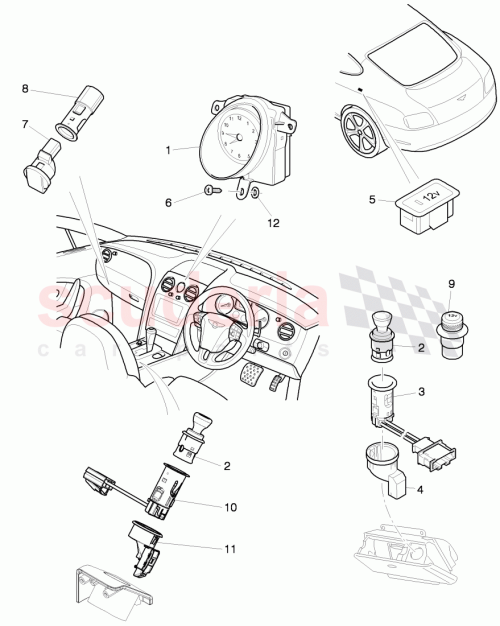 Part Diagram for Bentley 3D0919341J