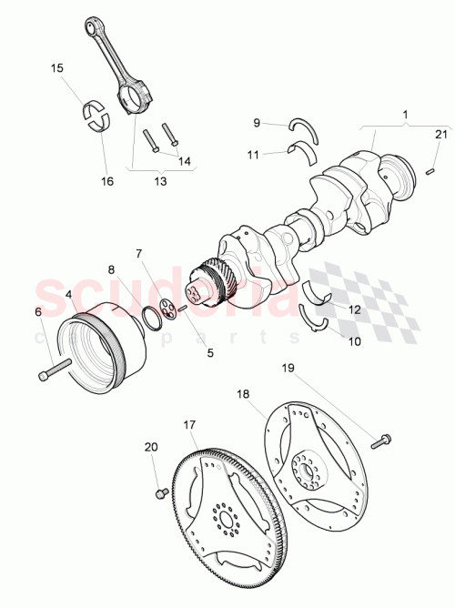 Part Diagram for Bentley 07V105585