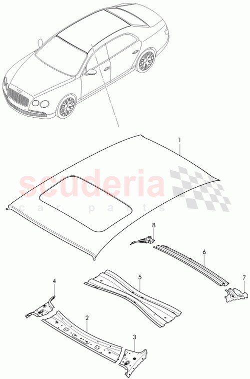 Part Diagram for Bentley 4W0 809 884 A