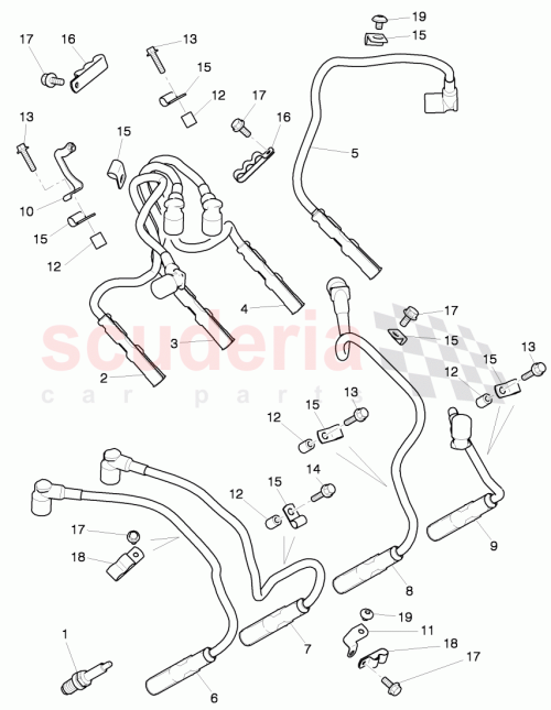 Part Diagram for Bentley 07V905409-KT