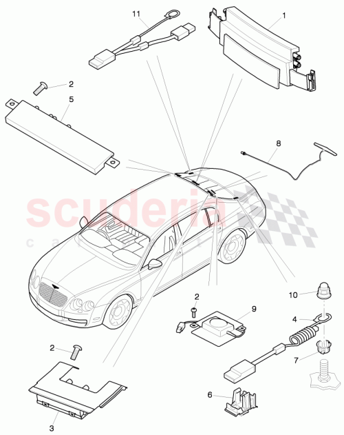 Part Diagram for Bentley 3W5 035 225 L