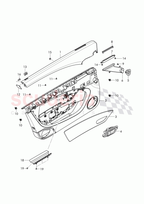 Part Diagram for Bentley 3W3867425B