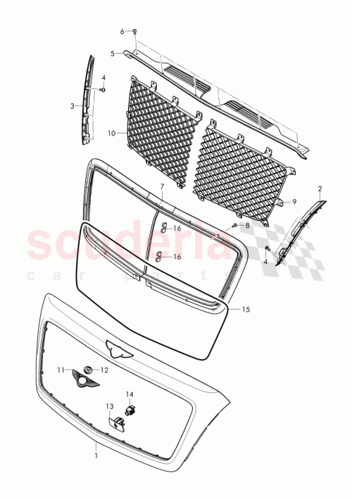 Part Diagram for Bentley 36A 807 286 A