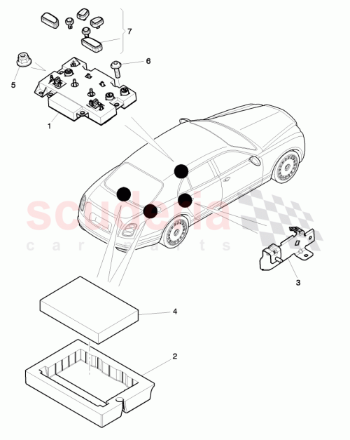 Part Diagram for Bentley 3Y1959905B