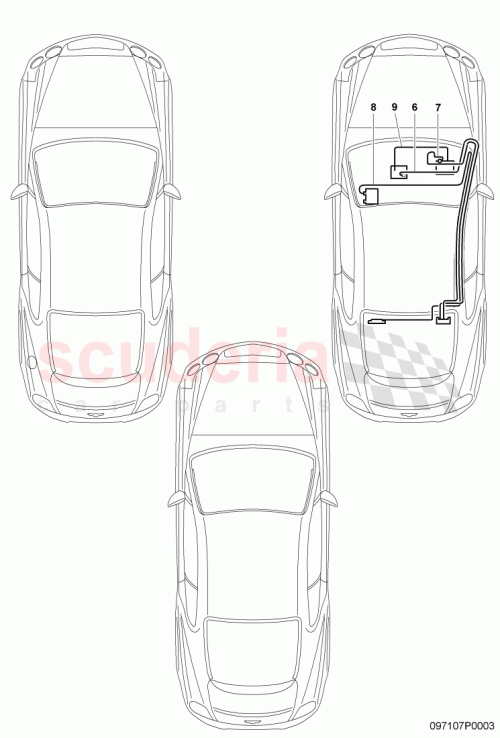 Part Diagram for Bentley 3W7972067S