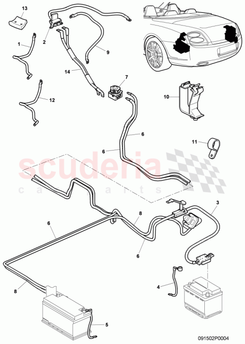 Part Diagram for Bentley 3W7971225A