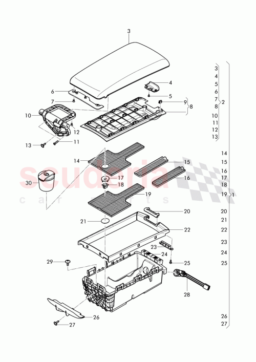 Part Diagram for Bentley 3W8863301C
