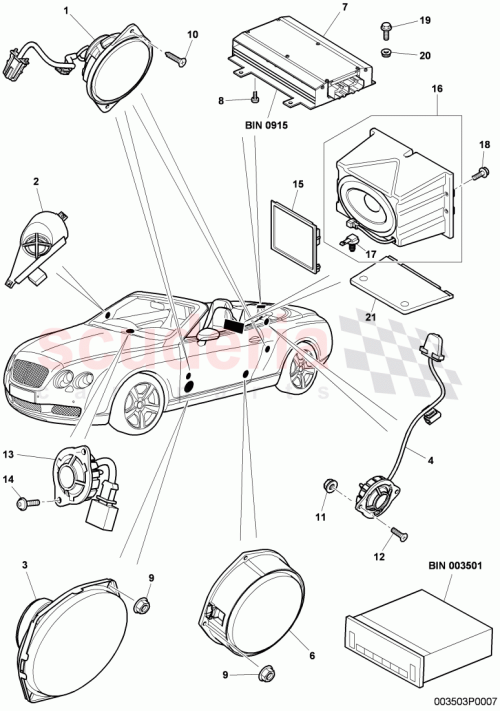 Part Diagram for Bentley 3W8 035 392 A