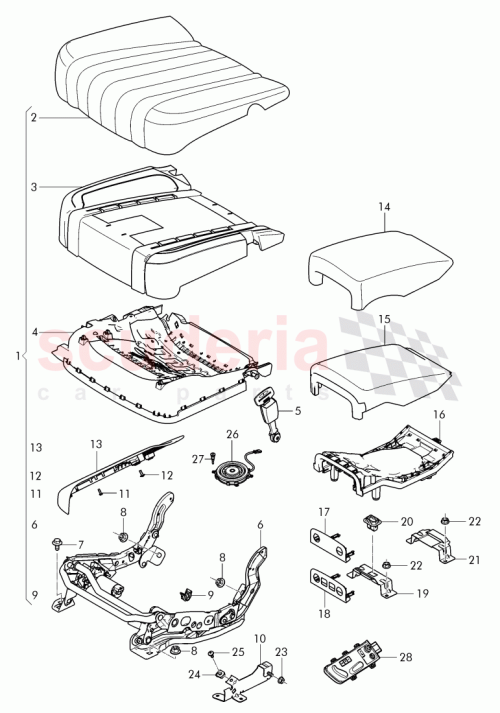 Part Diagram for Bentley 4W0 886 769