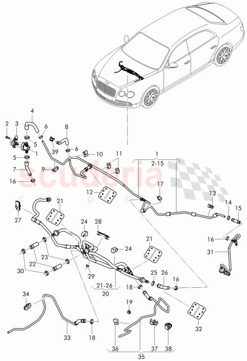 Part Diagram for Bentley 4W2 612 935 A