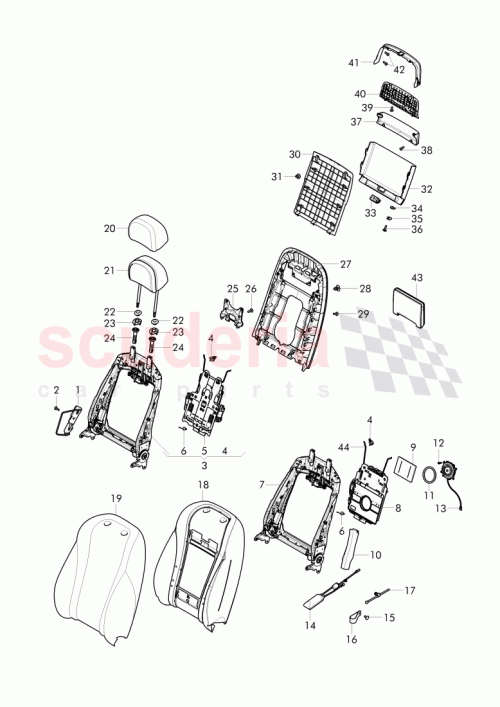 Part Diagram for Bentley 4W0 881 806 J