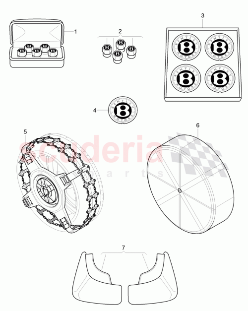 Part Diagram for Bentley 3W0 860 367 B
