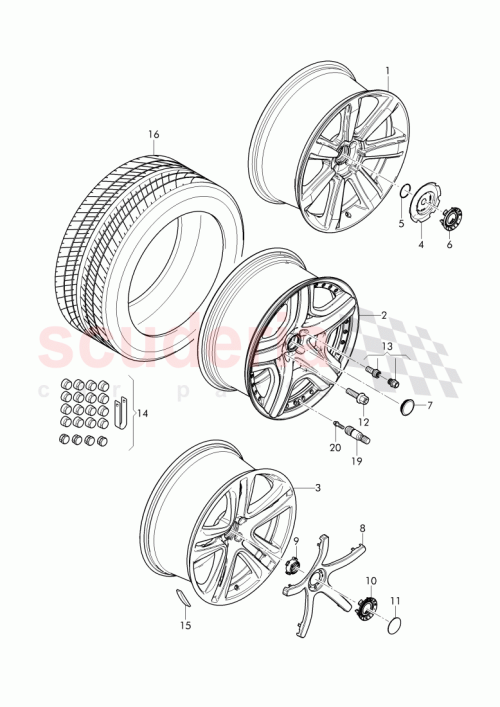 Part Diagram for Bentley 3W0601025DC