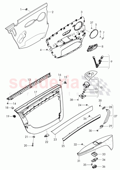 Part Diagram for Bentley 4W0 868 086 E