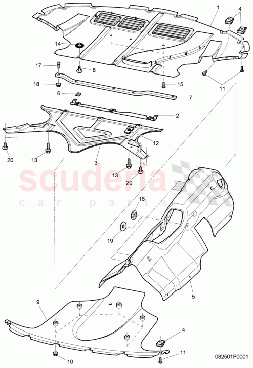 Part Diagram for Bentley 3W8825235B