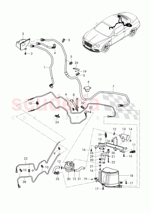 Part Diagram for Bentley 3W7201160E