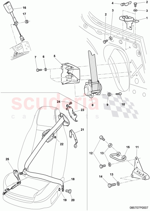 Part Diagram for Bentley 3W2857705D
