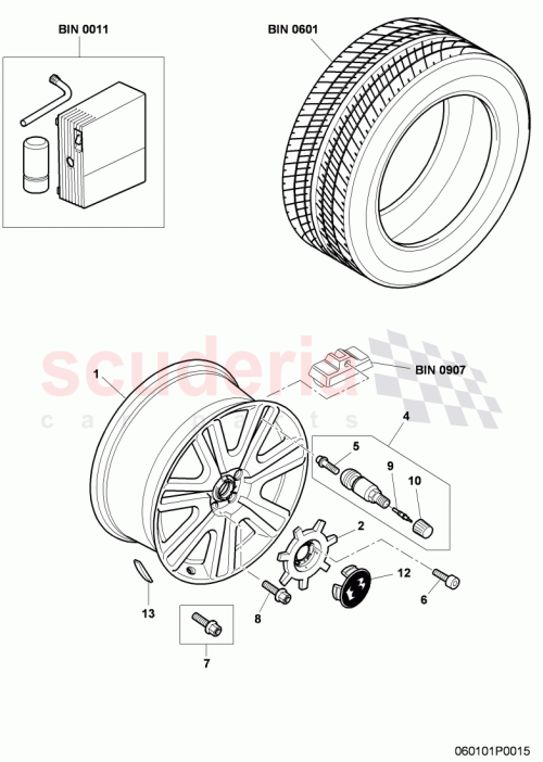 Part Diagram for Bentley 3W0601025CB