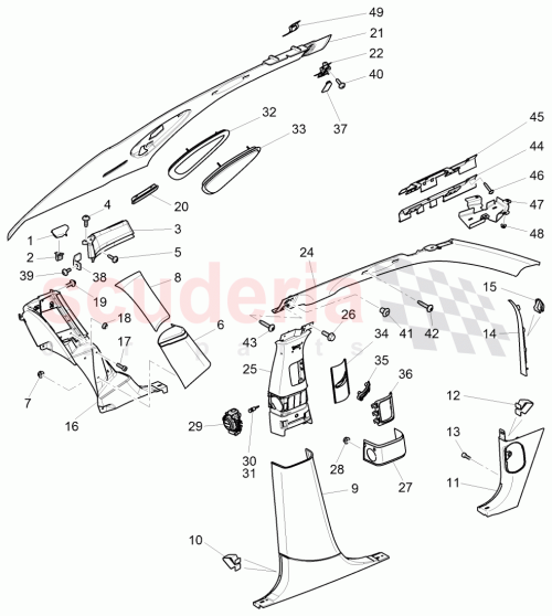 Part Diagram for Bentley 3Y5864625