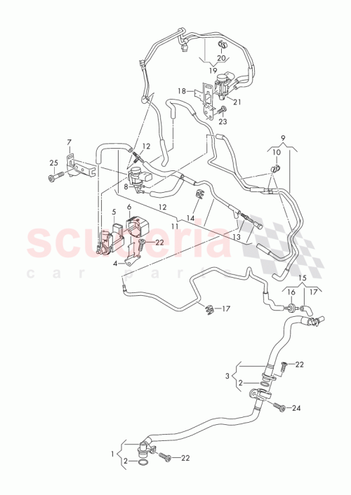 Part Diagram for Bentley 077 133 382 K