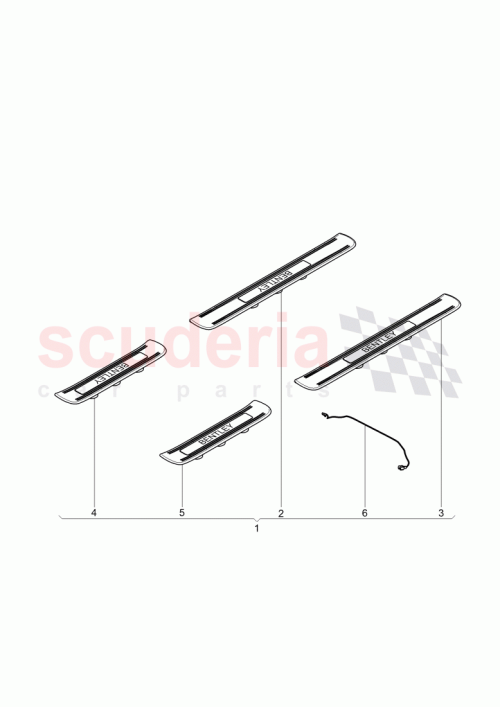 Part Diagram for Bentley 3W5 863 505