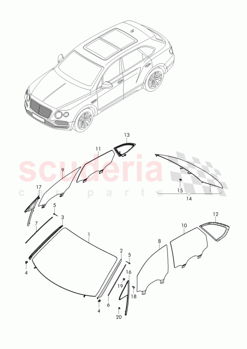 Part Diagram for Bentley 36A 845 026 A