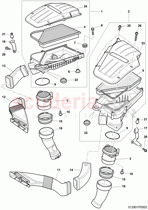 Part Diagram for Bentley 6Q0129266