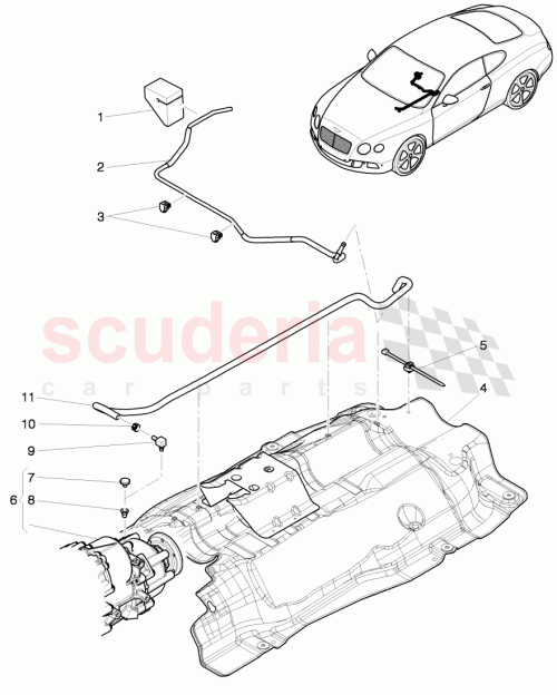 Part Diagram for Bentley 3W0 301 473 C