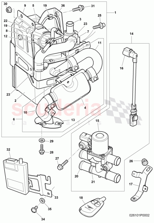 Part Diagram for Bentley 3W0201909A