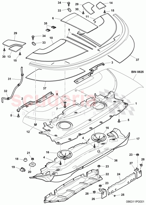 Part Diagram for Bentley 8H0813195