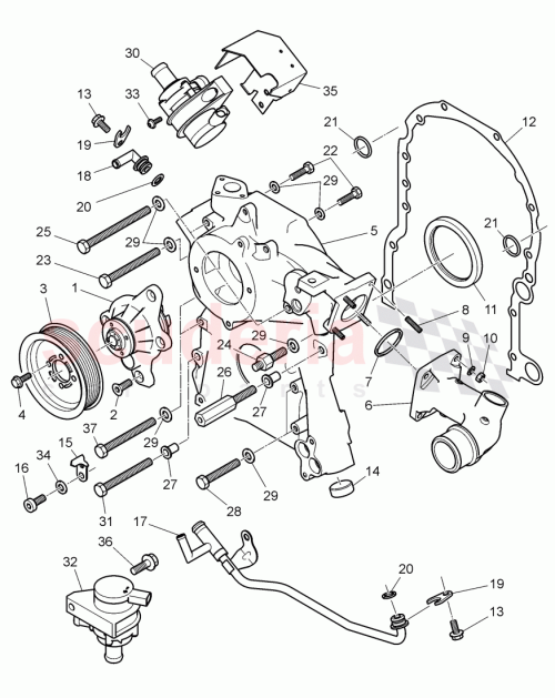 Part Diagram for Bentley WHT002706