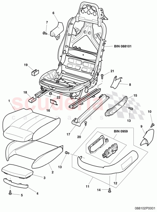 Part Diagram for Bentley 3W3881406C